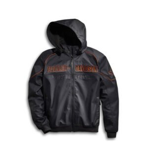 Harley-Davidson Black Soft Shell Riding Jacket 98163-21VM | Windproof Motorcycle Jacket