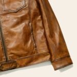 Copper and Whiskey Western Elkhorn Leather Jacket | HlX-A1002 - Image 4