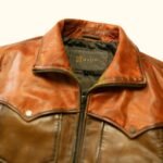 Copper and Whiskey Western Elkhorn Leather Jacket | HlX-A1002 - Image 3