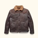Brown Jackson Shearling Leather Jacket | HlX-A1003
