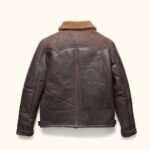 Brown Jackson Shearling Leather Jacket | HlX-A1003 - Image 5
