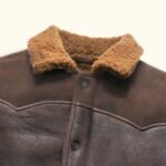 Brown Jackson Shearling Leather Jacket | HlX-A1003 - Image 4