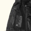 Women's Black Cafe Racer Real Lambskin Leather Jacket | HlX-A1012 - Image 4