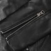 Women's Black Cafe Racer Real Lambskin Leather Jacket | HlX-A1012 - Image 3