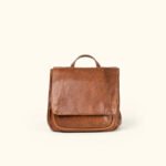 Small Full-Grain Leather Backpack | HlX-A1035
