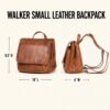 Small Full-Grain Leather Backpack | HlX-A1035 - Image 6