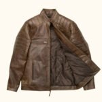 Cafe Racer Leather Jacket | HlX-A1004