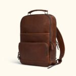 Water Buffalo Leather Backpack | Full-Grain Leather | HlX-A1036