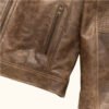 Cafe Racer Leather Jacket | HlX-A1004 - Image 6