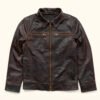 Brown Legacy Leather Jacket | HlX-A1005