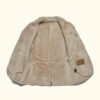 Sandstone Brown Big Sky Shearling Leather Blazer | HlX-A1010 - Image 3