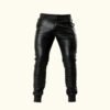 Leather Jogger Pants | Genuine Leather | HlX-A1023 - Image 2