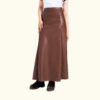 Women’s Long Leather Skirt | Genuine Leather | HlX-A1032 - Image 2