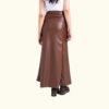 Women’s Long Leather Skirt | Genuine Leather | HlX-A1032 - Image 4