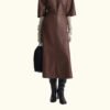 Women’s Long Leather Skirt | Genuine Leather | HlX-A1028 - Image 3