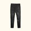 Men’s Black Zipper Leather Pants | HlX-A1024 - Image 4