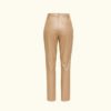 Women’s Beige Leather Pants | Premium Real Leather | HlX-A1025 - Image 2
