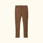 Men’s Brown Suede Leather Pants | HlX-A1026