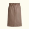 Women’s Camel Leather Pencil Skirt | HlX-A1031 - Image 6