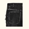 Women’s Rubbed Black Leather Pants | HlX-A1027 - Image 5