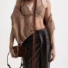 Women’s Leather Draped Long Skirt | HlX-A1030 - Image 5