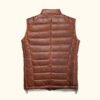 Light Brown Bridger Leather Down Vest | HlX-A1048 - Image 2