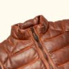 Light Brown Bridger Leather Down Vest | HlX-A1048 - Image 3