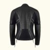 Amelia Black - Women's Motorcycle Leather Jacket | HlX-A1054 - Image 2