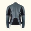 HideX Grey - Women's Motorcycle Leather Jacket | HlX-A1055 - Image 2